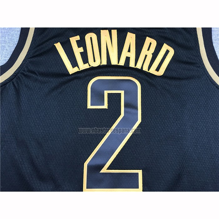 Camiseta Golden Edition Los Angeles Clippers Kawhi Leonard NO 2 Negro